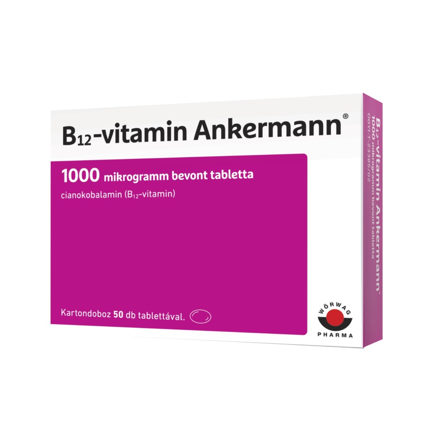 B12-vitamin Ankermann 1000 mcg bevont tabletta